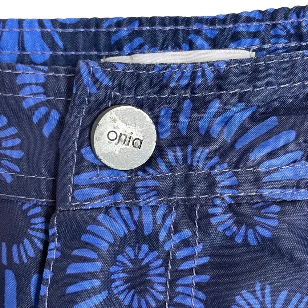 Onia Swim Shorts‎ Men XL Blue Floral Medallion Charles Trunks 7.5